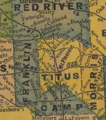 Franklin County 1920s map