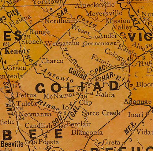 TX Goliad County 1920 Map