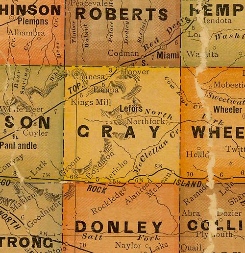 TX Gray County 1920s Map