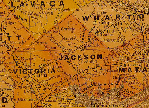 Jackson County Texas 1920sMap 