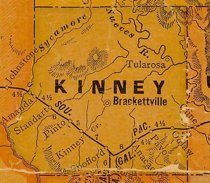 TX Kinney County 1920s Map