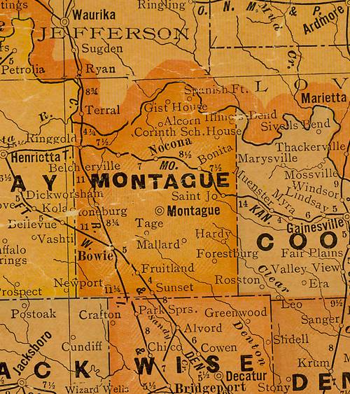 MontagueCountyTX1920sMap 