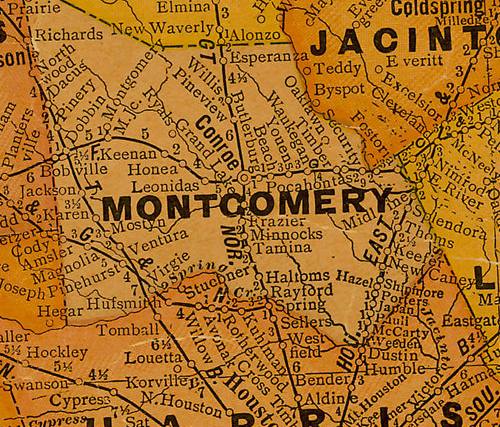 montgomery county map cities towns