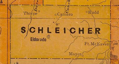 TX Schleicher County 1920s map