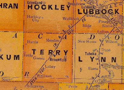 Terry County Texas 1920 Map