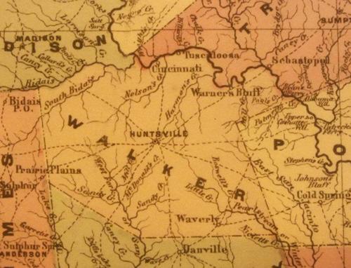 TX - Walker County 1867 Map