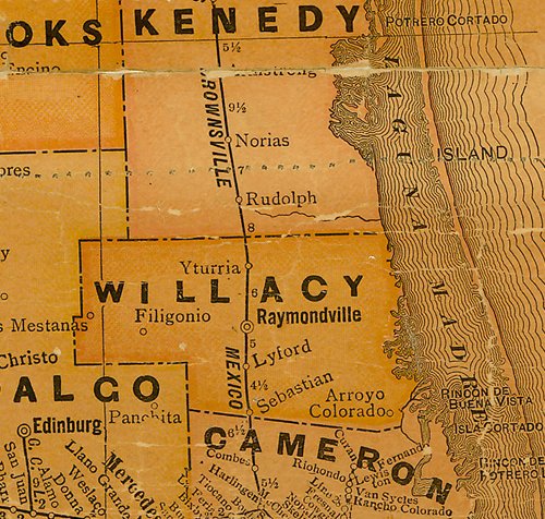 TX Willacy County 1920s Map