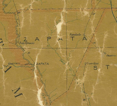TX Zapata County 1907s Map
