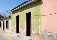 colorful street scene in Guerrero