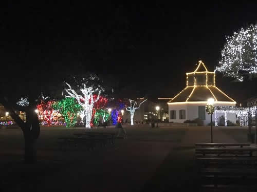Fredericksburg TX - Marketplatz in Christmas