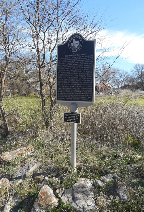 Harper TX - Site of The McDonald Massacre Historical Marker 