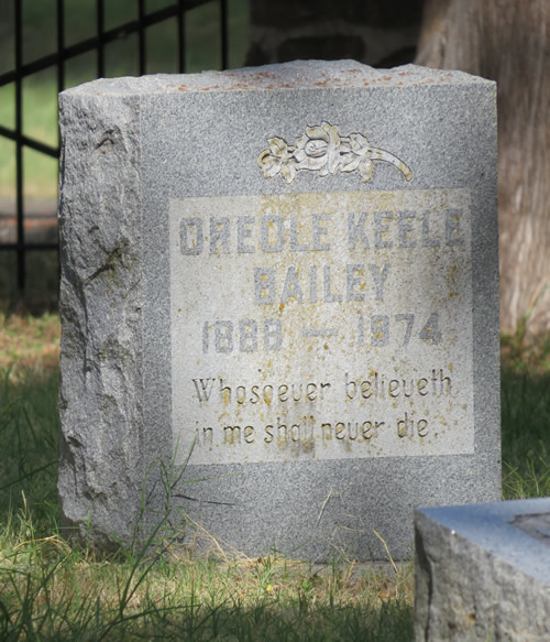 LBJ's Cousin Oreole Ruth Keele Bailey  monument
