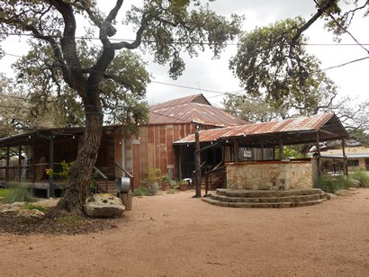 TX - Sisterdale Dancehall back view