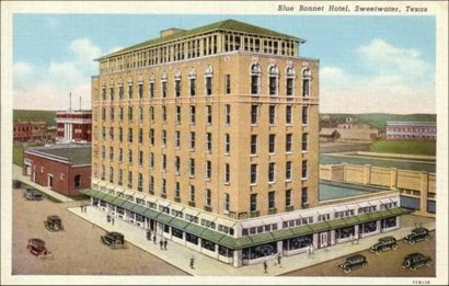 Sweetwater TX - Bluebonnet Hotel old postcard