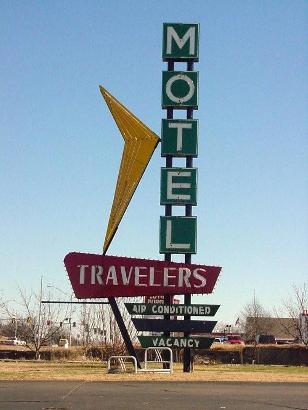 Bartlesville Travelers Motel Old Neon
