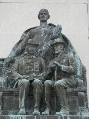 Reunited Americans C. 1915 -  War Memorial, Evanston, Illinois