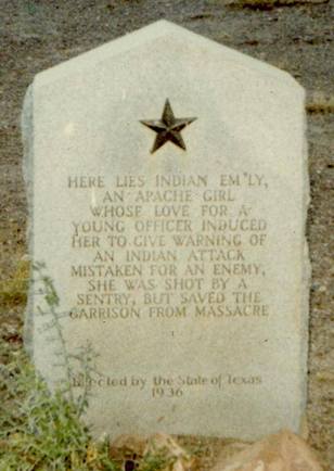 Indian Emily 1936 Texas Centennial Marker