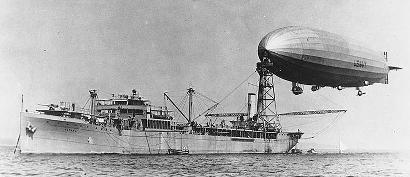 USS Shenandoah moored to USS Patoka