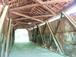 Sandy Creek Covered Bridge interior, Goldman, Missouri