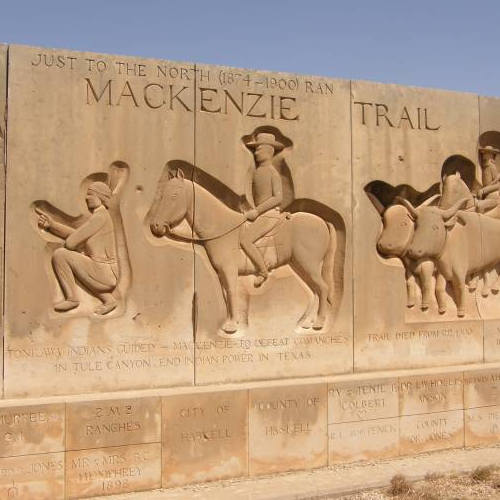 TX - Tonkawa Indian guiding Mackenzie - MacKenzie Trail Monument