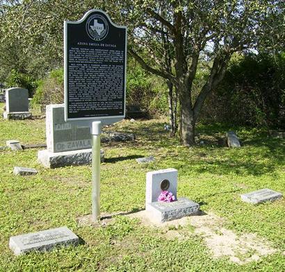 Adina Emilia De Zavala grave  historical marker