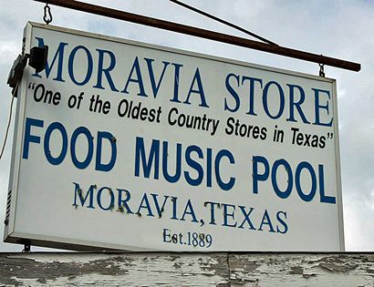 TX - Moravia Store  sign