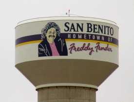 Freddy Fender on San Benito Texas water tower