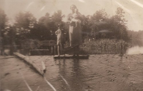 Family in East Texas Oil Field Camp 