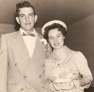 Ray and Jean Maxie wedding 11-15-1957