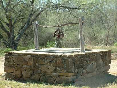 Old rock well, Bexar County, Texas