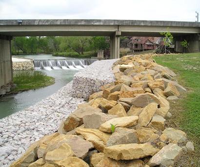 Luling Texas Zedler's Mills retaining walls