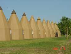 Restored Tee Pees in Wharton, Texas