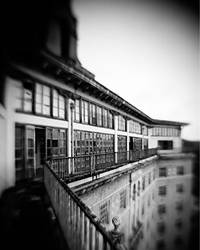 Baker Hotel balcony, Mineral Wells, Texas