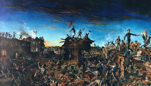 Dawn at the Alamo, painting