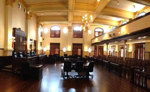 San Antonio TX - Bexar County Courthouse Courtroom