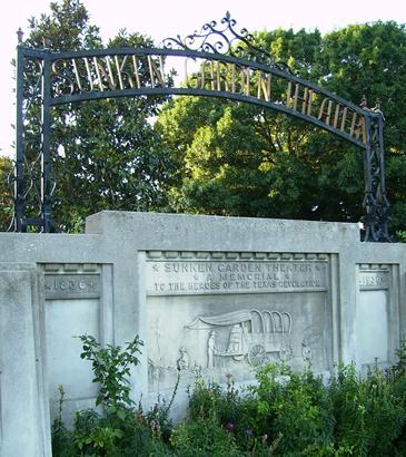 Sunken Garden Amphitheatre gate, San Antonio, Texas