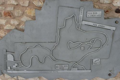 Comanche Lookout park map, San Antonio, Texas