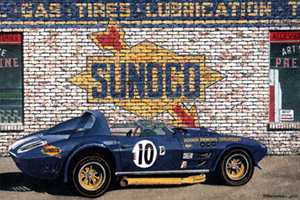 Grand Sport One, ghost sign painting by Dana Forrester