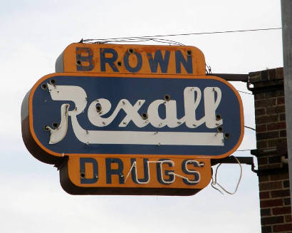 McLean Tx - Rexall Drugs Neon Sign