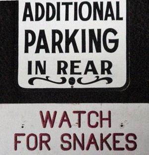 Parking sign