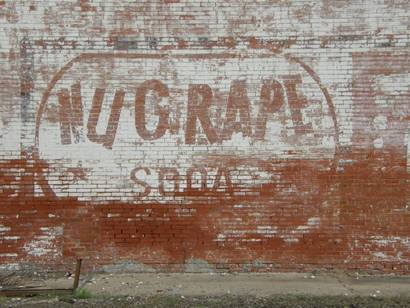 Nu Grape soda ghost sign in Dawson Texas