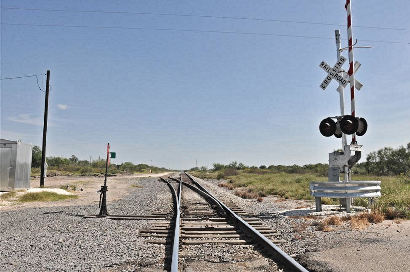Webb County, Aguilaries TX Railroad Tracks