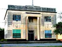 Old bank building in Benavides Texas