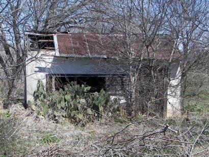 Canada Verde Texas - Canada Verde TX old building and Cactus