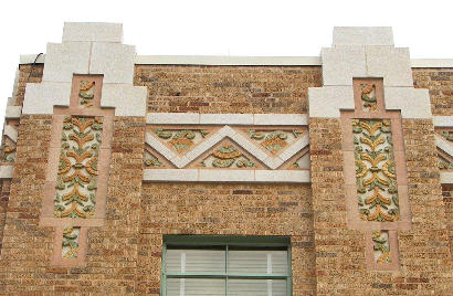 Cotulla TX - Restored La Salle County Courthouse architectural details