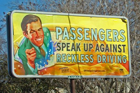 Reckless Driving sign, Donna Texas