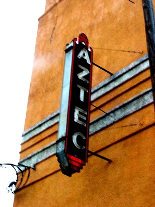 Eagle Pass TX - Aztec old neon sign