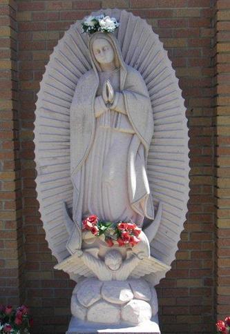 Statue in front of the St. Anthony Catholic Church, Elmendorf Texas