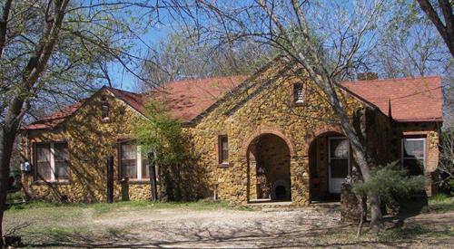 Elmendorf Texas 1920s sandstone house