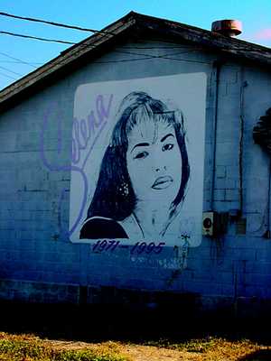Selena mural in Three Rivers, Texas